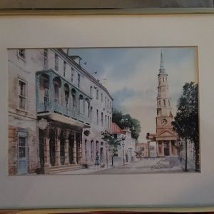 Edward Emerson Dock Street Theater in Framed Print